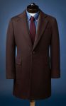 Men's Dark Brown Wool Cashmere Overcoat