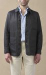 Men’s Dark Slate Blue Cotton Chore Coat