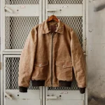 Men's G-1 Waxed Brush Brown Bomber Flight Jacket
