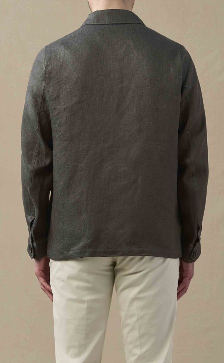 Men's Gray Cotton Chore Coat.