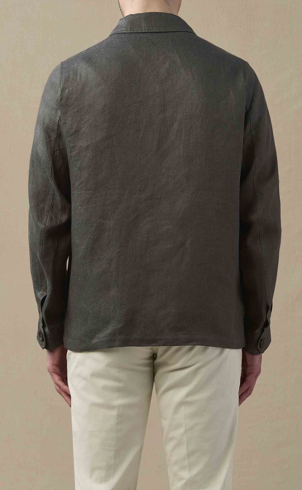 Men's Gray Cotton Chore Coat.