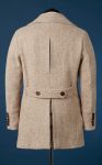 Men’s Oatmeal Donegal Wool Polo Coat