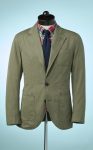 Men's Olive Green Cotton Sportcoat