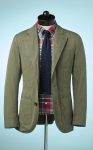 Men’s Olive Green Cotton Sportcoat