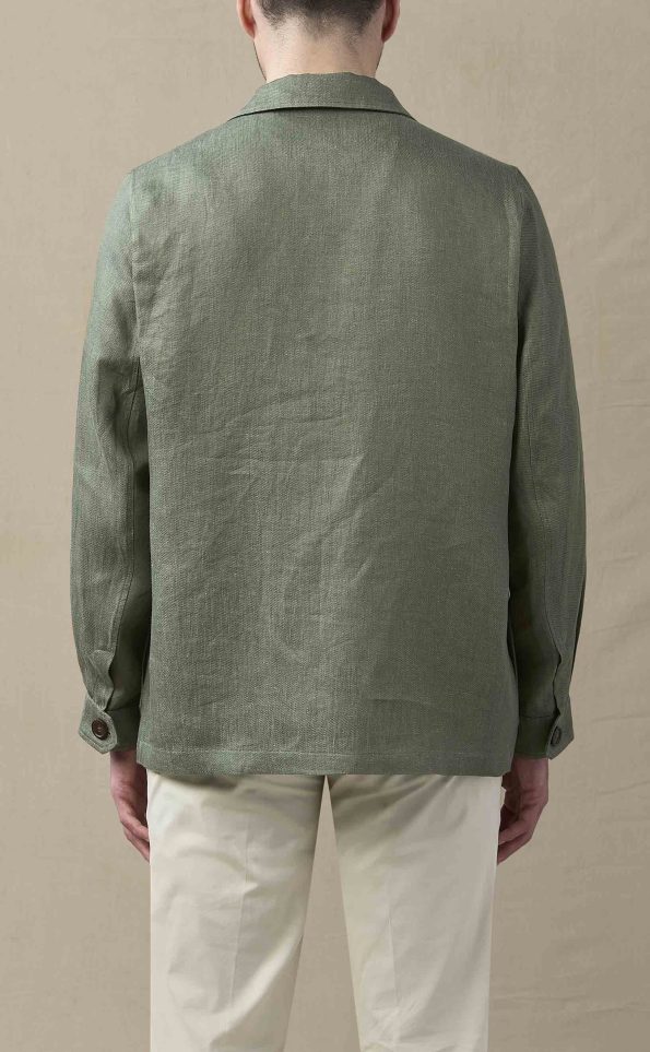 Men's Sage Green Cotton Chore Coat.