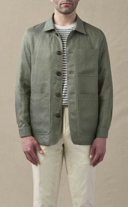 Men's Sage Green Cotton Chore Coat
