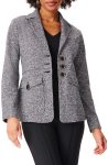 Nic+zoe Black Mix Editor Knitted Blazer