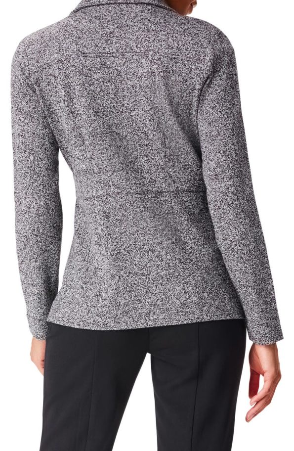 Nic+zoe Black Mix Editor Knitted Blazer.