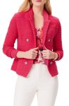 Nic+zoe Bright Rose Textured Knitted Blazer