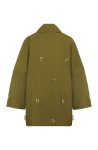 Nocturne Khaki Chained Trench Coat