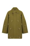Nocturne Khaki Chained Trench Coat