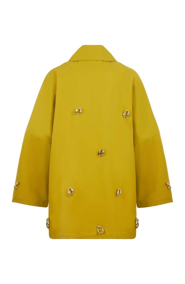 Nocturne Mustard Chained Coat