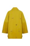 Nocturne Mustard Chained Trench Coat