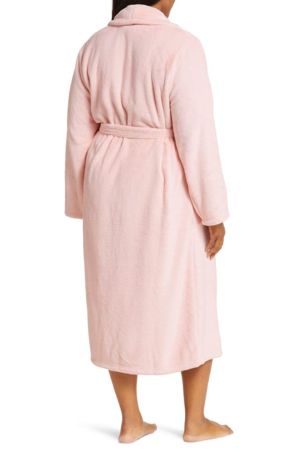 Nordstrom Shawl Collar Plush Pink Peacoat.