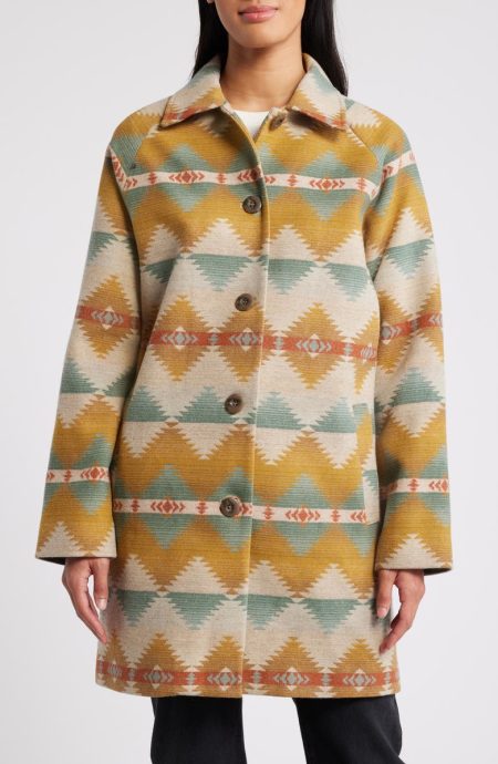 Pendleton Cape Creek Tan Wool Mac Coat