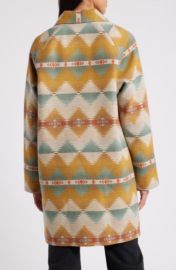 Pendleton Cape Creek Tan Wool Mac Coat.