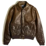 Ralph Lauren A-2 Brown Leather Flight Jacket