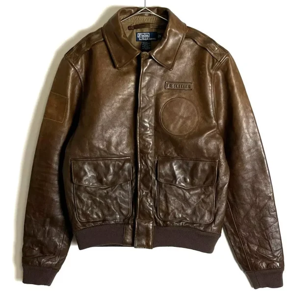Ralph Lauren A-2 Brown Leather Flight Jacket