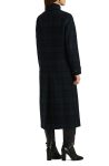 Ralph Lauren Black Watch Reefer Plaid Longline Wool Blend Coat