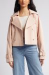 Rue Sophie Blush Enola Crop Trench Coat
