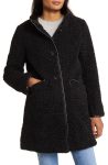 Sam Edelman Black Faux Fur Teddy Coat
