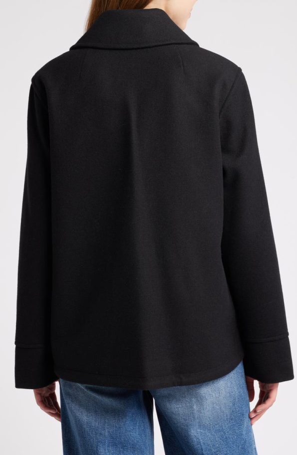 Sam Edelman Black Patch Pocket Coat