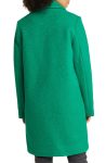 Sam Edelman Bouclé Green Tweed Double Breasted Coat