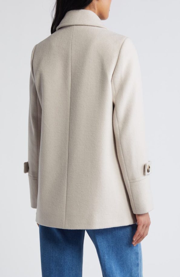 Sam Edelman Creamy Oatmeal Peacoat