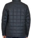 Sam Edelman Dark Charcoal Faux Leather Trim Box Quilt Coat