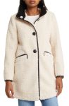 Sam Edelman Ivory Faux Fur Teddy Coat