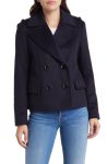 Sam Edelman Mavy Blue Wool Blend Peacoat