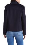 Sam Edelman Mavy Blue Wool Blend Peacoat