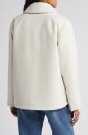 Sam Edelman Modern Ivory Patch Pocket Short Coat