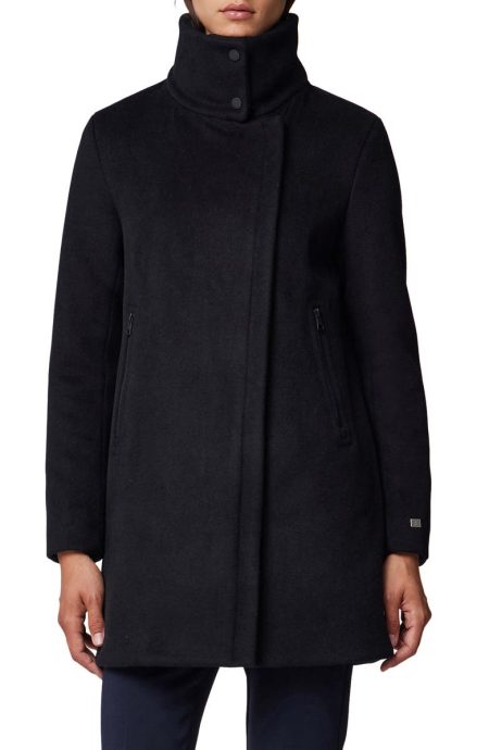 Soia & Kyo Abbi Black Wool Blend Coat