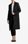 St. John Evening Black Metallic Twill Longline Jacket