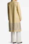 St. John Evening Sunflower Multi Metallic Twill Longline Jacket