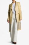 St. John Evening Sunflower Multi Metallic Twill Longline Jacket