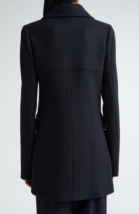 Stella Mccartney Double Breasted Wool Peacoat.