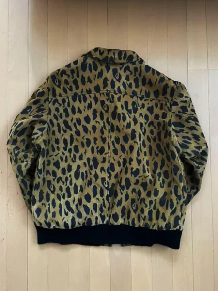 Supreme Schott Cheetah Suede A-2 Flight Jacket.