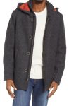 The Normal Brand Grey Balboa City Hooded Peacoat