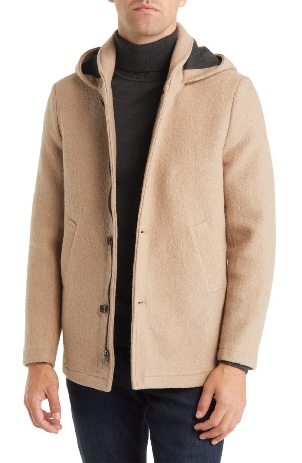 The Normal Brand Maple Balboa City Hooded Peacoat