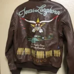 The Real Mccoy's A-2 Brown Back Painted Leather Flight Jacket.