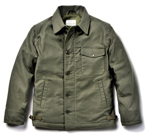 The Real Mccoys A-2 Deck Green Cotton Jacket