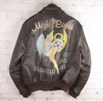 The Real Mccoy's A-2 Mighty Eighth Brown Leather Flight Jacket