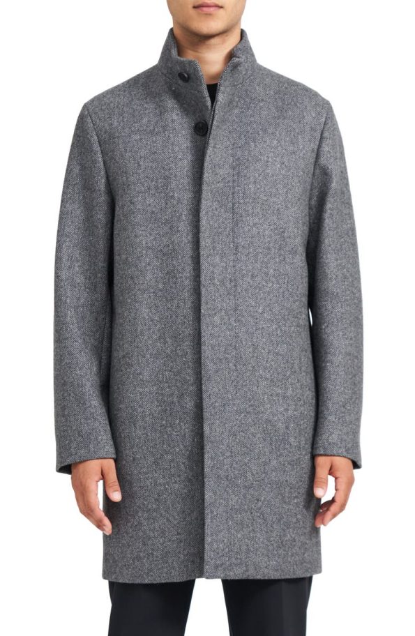 Theory Belvin Recycled Wool Blend Coat