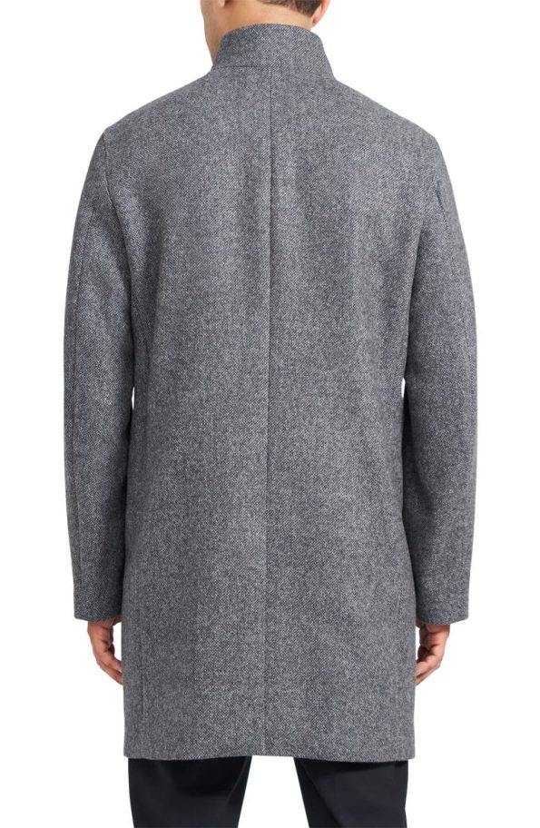 Theory Belvin Recycled Wool Blend Coat.
