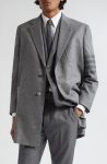 Thom Browne 4-bar Patch Pocket Cashmere Felt Topcoat