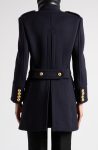 Tom Ford Virgin Dark Indigo Wool Felt Peacoat