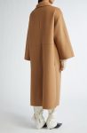 Toteme Annecy Open Front Camel Wool & Cashmere Coat