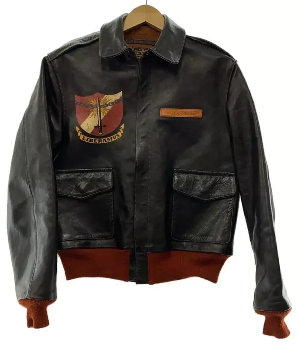 Toys Mccoy A-2 Black Bugs Bunny Leather Flight Jacket.